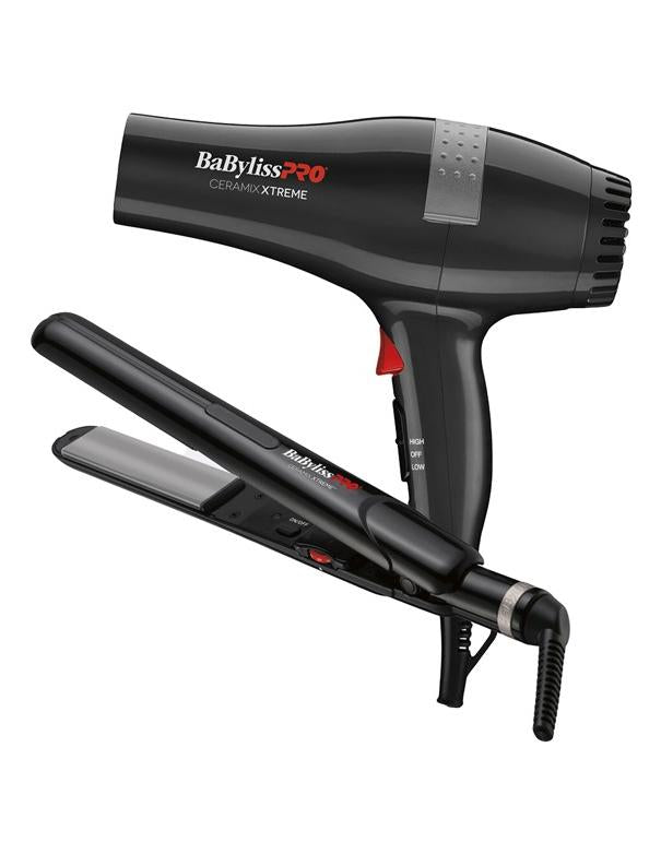 Duo sèche-cheveux et fer à lisser BabylissPro Ceramix Xtreme