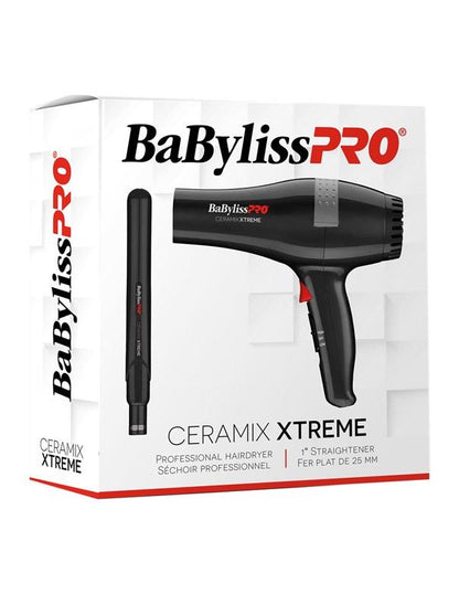 BabylissPro Ceramix Xtreme Hairdryer & Flat Iron Duo