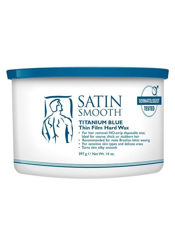 Cire dure bleu titane satiné lisse - 397 g