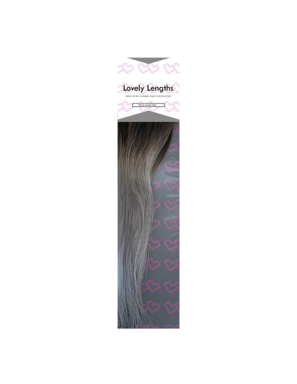 Lovely Lengths Clip-In Extensions 20 Inch Ombre 1C/Silver