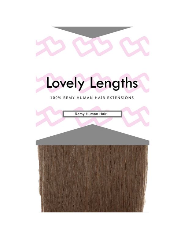 Lovely Lengths Clip-In Extensions 16 Inch 8 Honey Brown