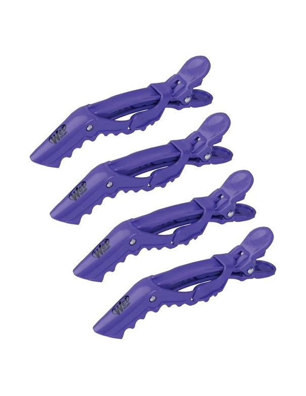 Wet Brush Wet Clips 4 Pack Purple