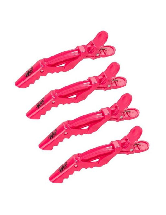 Wet Brush Wet Clips 4 Pack Pink