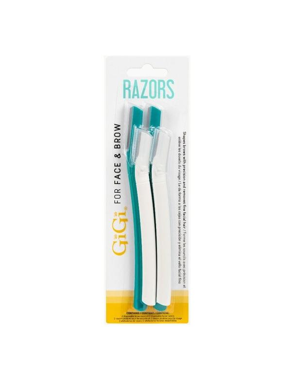 Rasoirs pour sourcils et visage GiGi - Lot de 4