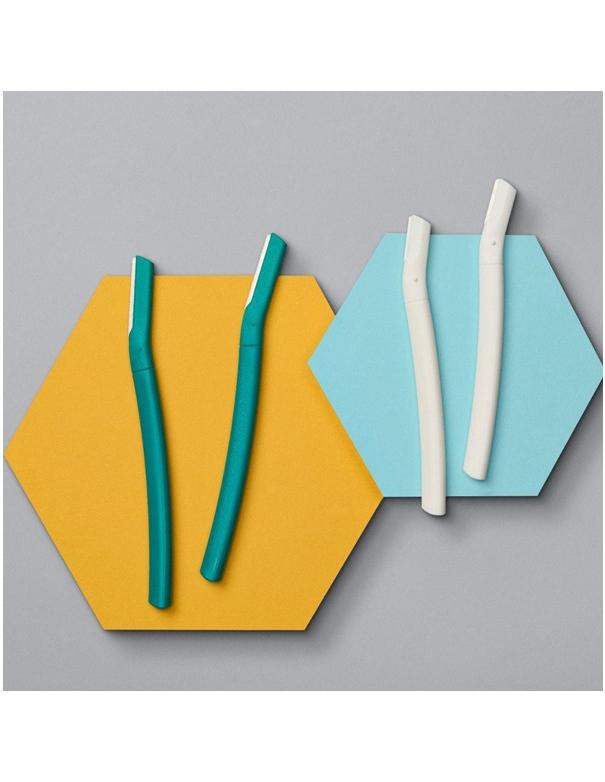 Rasoirs pour sourcils et visage GiGi - Lot de 4