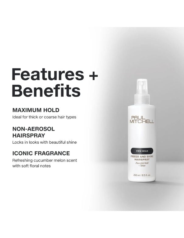 Paul Mitchell Freeze & Shine Hairspray - 1L