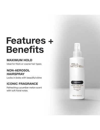 Paul Mitchell Freeze & Shine Hairspray - 1L