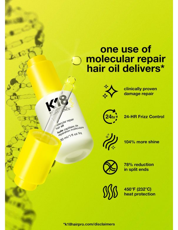 K18 Molecular Repair Hair Oil - 30ml