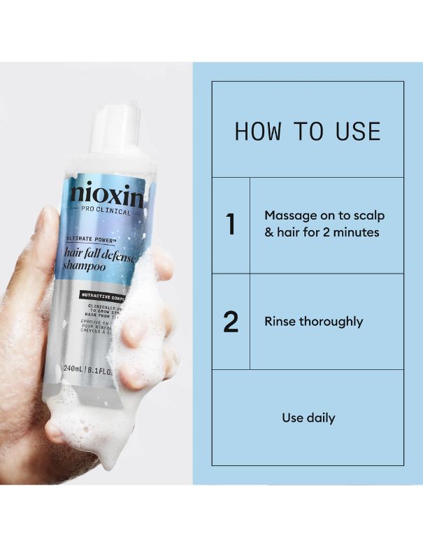 Nioxin Hair Fall Defense Shampoo - 240ml