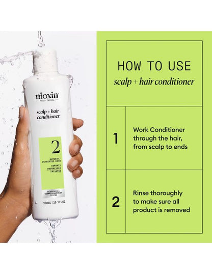 Nioxin System 2 Scalp + Hair Conditioner - 500ml