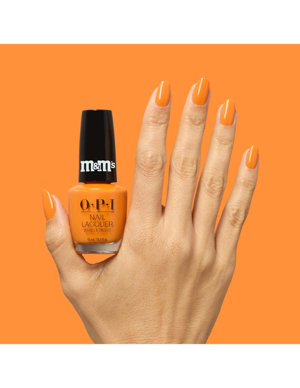OPI x M&M's All Treat, No Trick