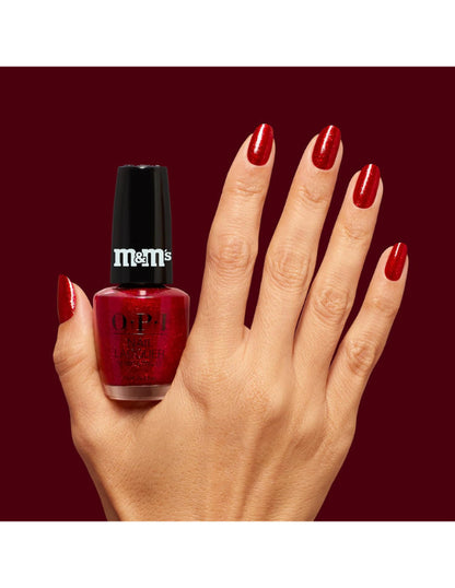 OPI x M&M's Red-iculously Sweet