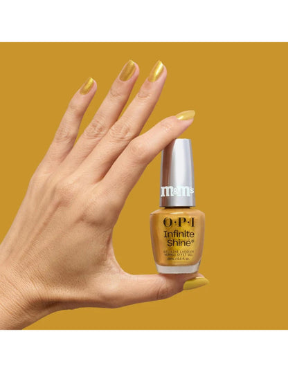 OPI x M&M's Infinite Shine Shiny & Bright
