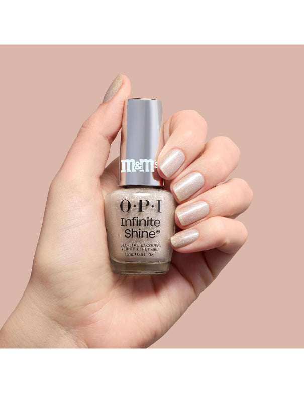 OPI x M&M's Infinite Shine Candied Cutie