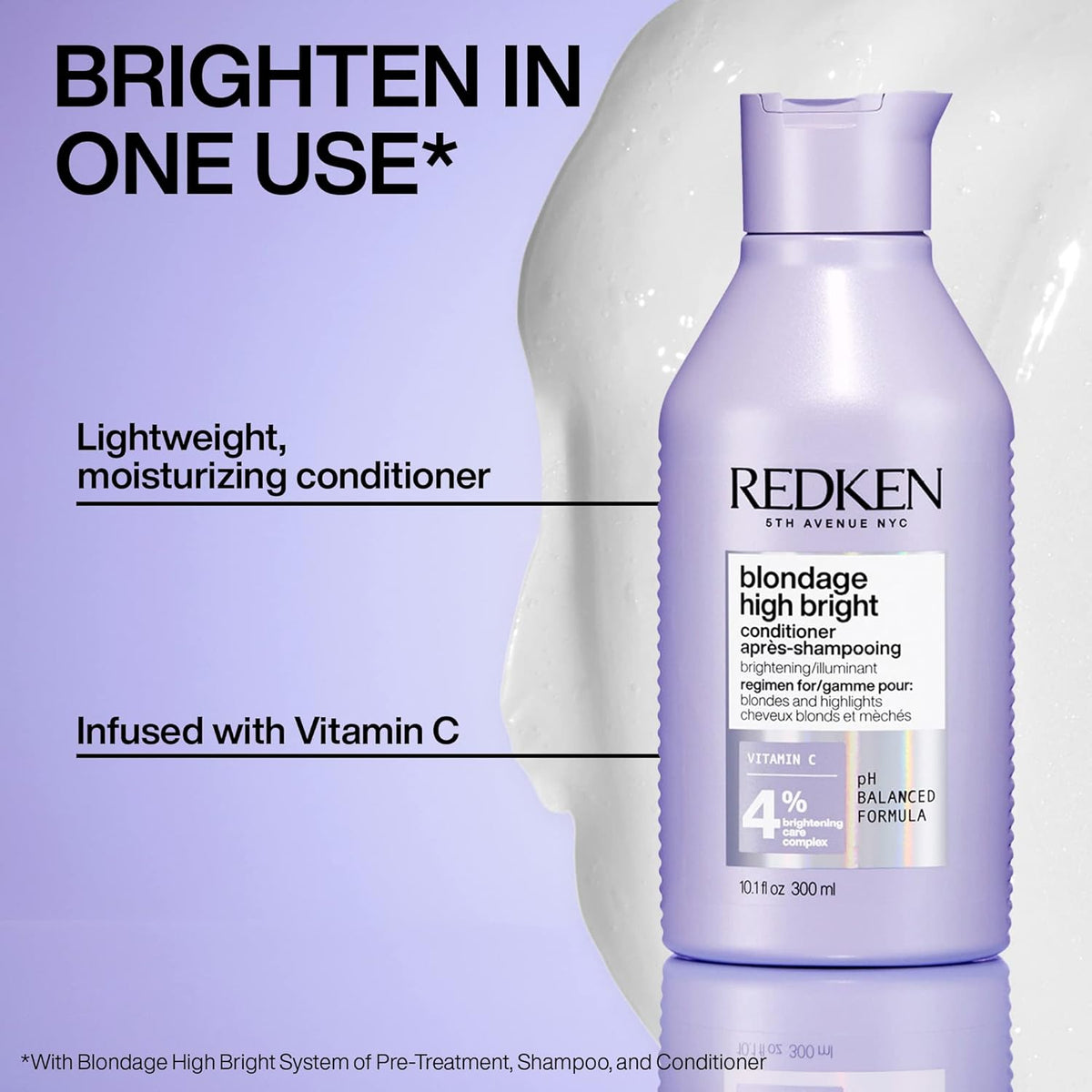 Shampooing Redken Blondage High Bright VC - 1 L