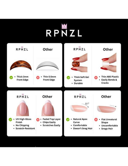 RPNZL Press-on Nail Kit - Cappuccino