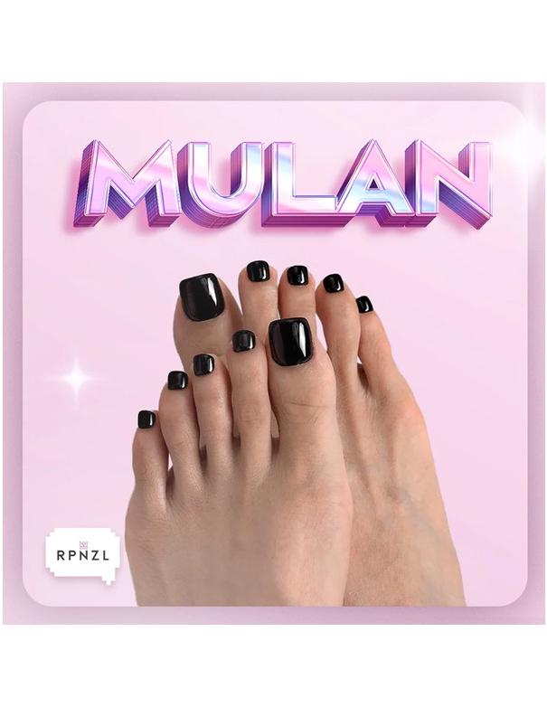 Kit de pose d'ongles à coller RPNZL - Mulan