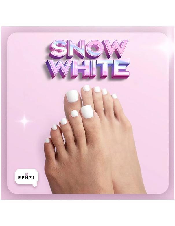RPNZL Press-on Toenail Kit - Snow White