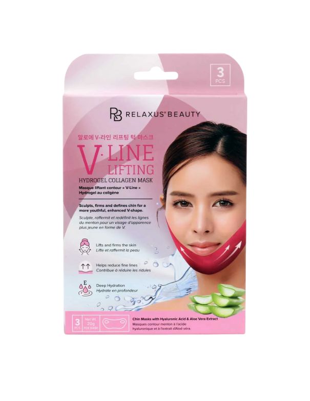 Relaxus V-Line Hydrogel Collagen Lifting Mask 3-Pack
