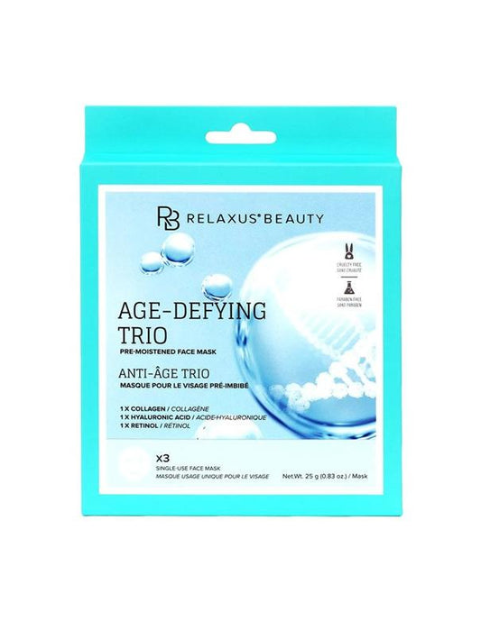 Relaxus Age-Defying Trio Face Masks 3pc