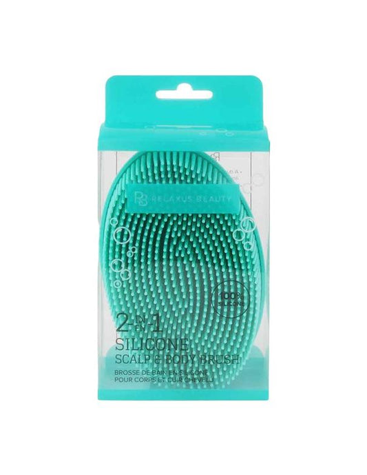 Relaxus 2-in-1 Silicone Scalp & Body Brush Mint