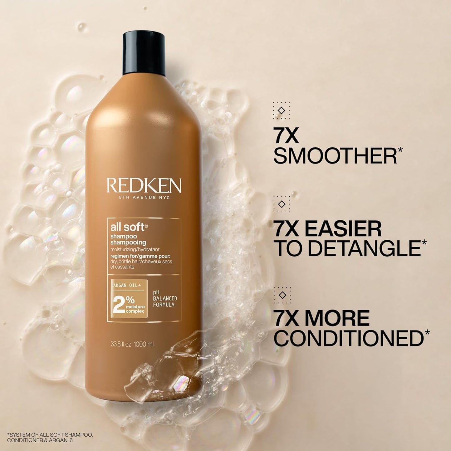 Redken All Soft Shampoo - 1L