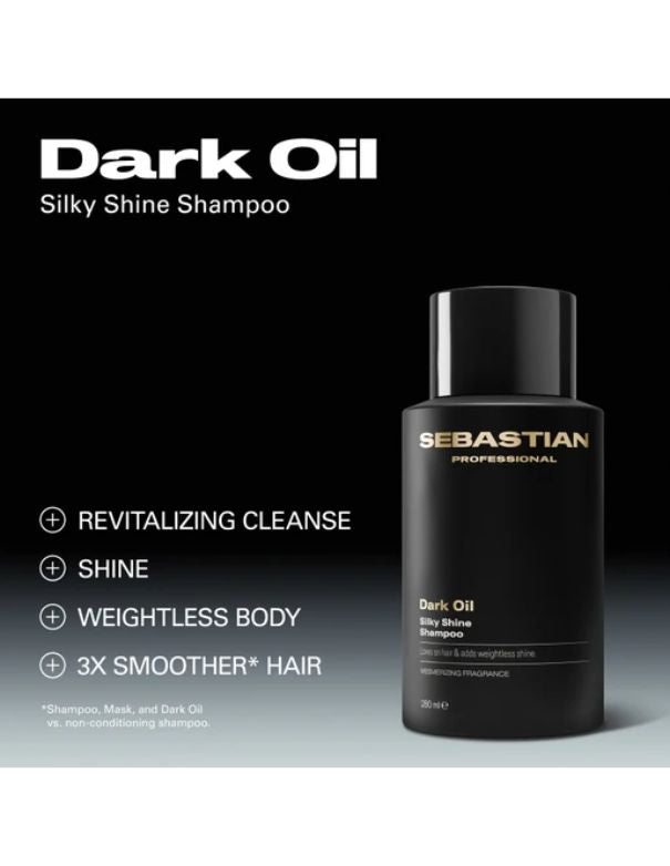 Sebastian Professional Dark Oil Shampoo Brillance et Lissage - 280ml