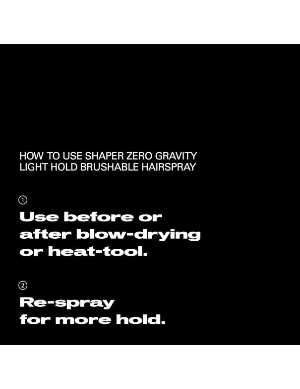Sebastian Zero Gravity Shaper Ultralight Hold Hairspray - 400ml