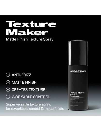 Sebastian Texture Maker Spray Texturisant Fini Mat - 150ml