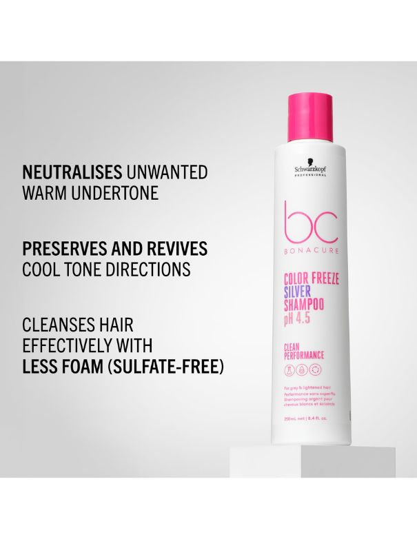 BC Bonacure pH 4.5 Color Freeze Silver Micellar Shampoo - 1L