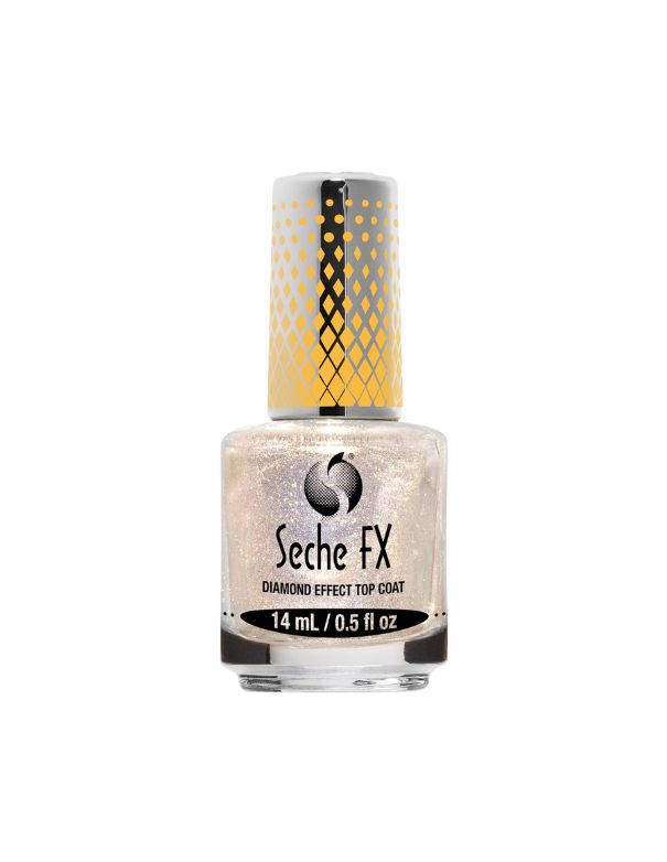 Seche FX Diamond Effect Top Coat Gold - 14ml