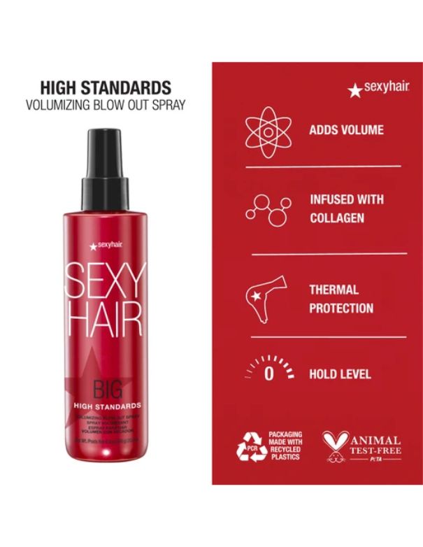 Big SexyHair High Standards Volumizing Blow Out Spray - 198ml