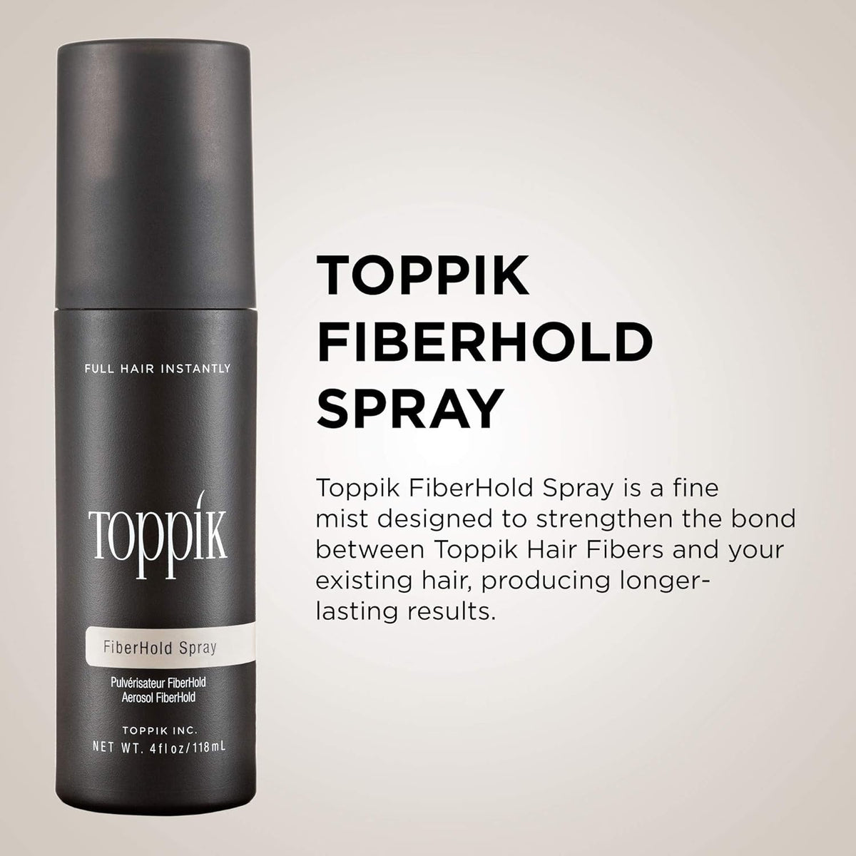 Spray fixateur de fibres TOPPIK - 118 ml