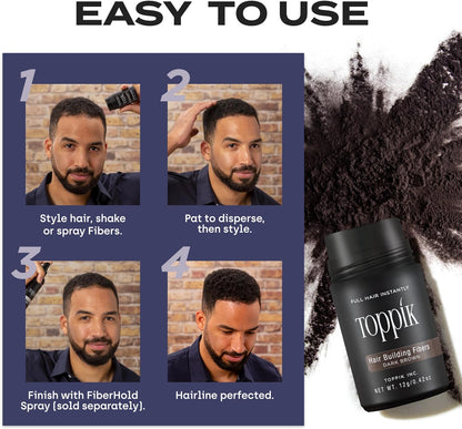 TOPPIK Hair Building Fibers (Black) - 27.5g