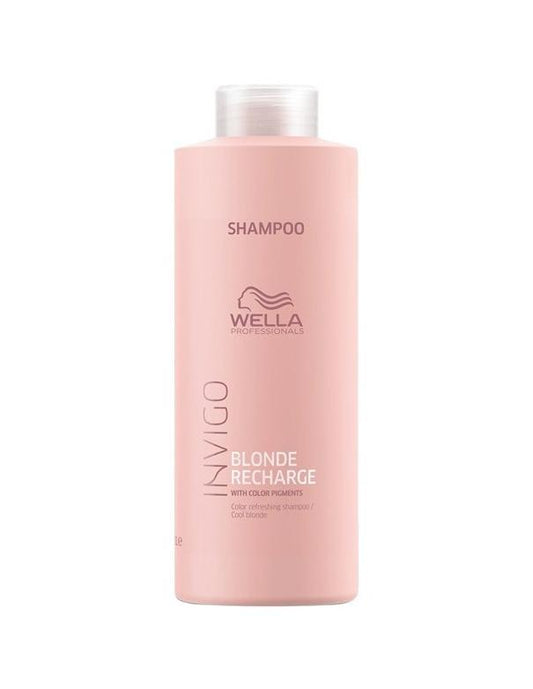 Wella Invigo Blonde Recharge Colour Refreshing Shampoo - 1L
