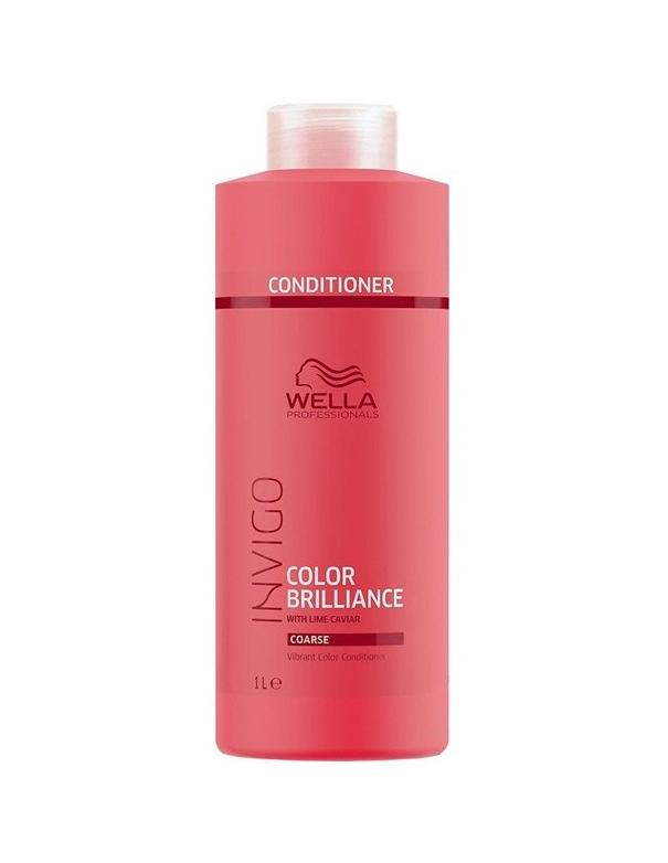 Après-shampoing Wella Invigo Color Brilliance pour cheveux épais - 1 L
