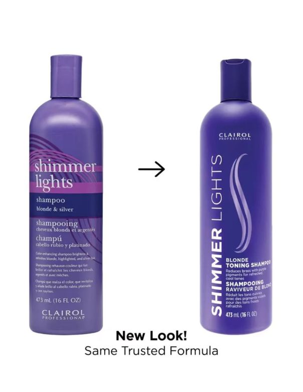 Clairol Shimmer Lights Blonde Toning Shampoo - 473ml