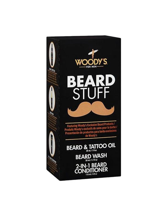 Woody's Beard Stuff 3pc Kit
