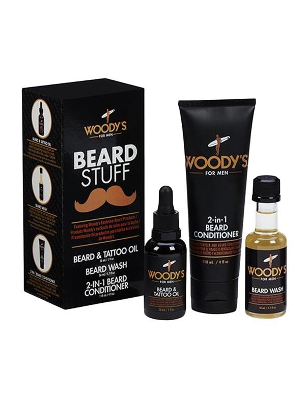 Kit de 3 accessoires pour barbe de Woody